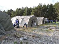 Установка палаточного городка