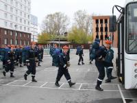Тренировка посадки личного состава на транспорт и загрузки имущества