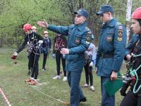 Курсанты помогают в судействе соревнований «Школа безопасности»