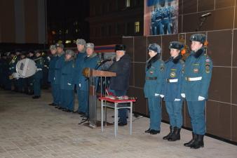 Торжественное построение в честь Дня спасателя Российской Федерации