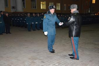 Торжественное построение в честь Дня спасателя Российской Федерации