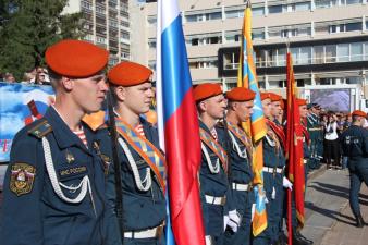На площади Российской армии состоялось принятие присяги