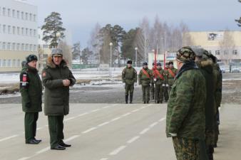 Гарнизонная тренировка к параду Победы