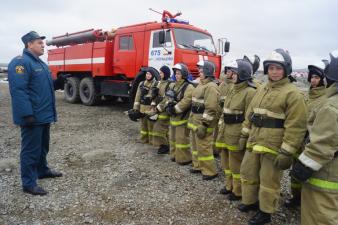 На учениях в аэропорту Кольцово