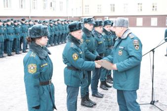 На построении чествовали призеров