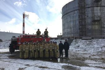 Тренировки на территории Ново-Свердловской ТЭЦ