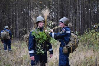 Отработка вводных во время марш-броска