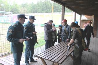 Курсанты помогают в судействе соревнований «Школа безопасности»