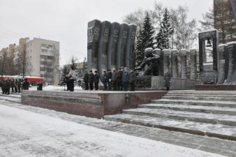 Митинг по случаю годовщины ввода войск в Афганистан