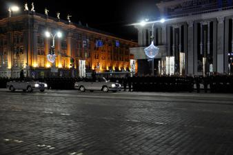 Ночная тренировка Парада Победы