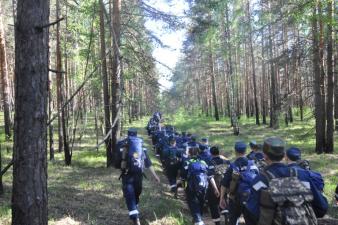 Комбинированный марш в учебно-тренировочный центр