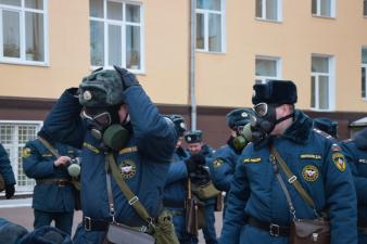 В институте состоялся строевой смотр всего личного состава