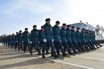 Первая гарнизонная тренировка парада Победы