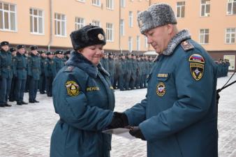 Торжественное построение в честь Дня народного единства