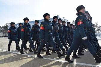 Первая гарнизонная тренировка парада Победы