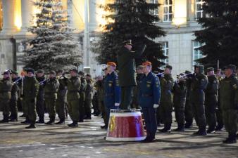 Ночная тренировка парада Победы