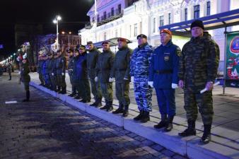 Ночная тренировка парада Победы