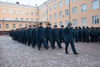 На построении вручен нагрудный знак «Мастер спорта России»