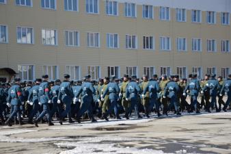 На очередной репетиции Парада Победы тренировали дефиле