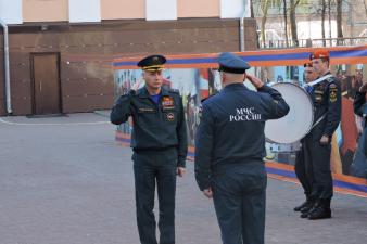 На общем построении были подведены итоги за прошедшую неделю