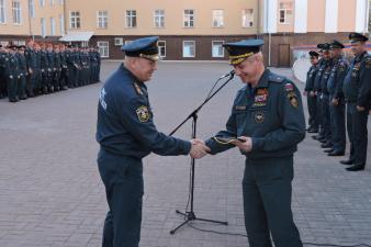 На общем построении были подведены итоги за прошедшую неделю