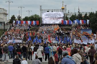 Праздничные мероприятия в центре Екатеринбурга