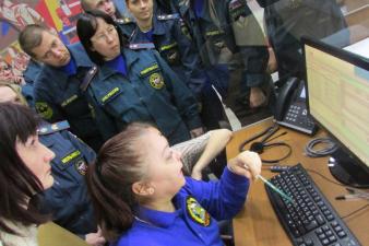 Выездное практическое занятие в ЦУКС ГУ МЧС России по Свердловской области
