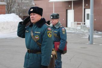 В институте состоялся строевой смотр всего личного состава