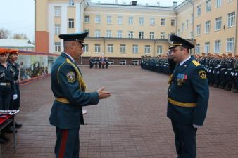 Торжественный митинг по случаю Дня гражданской обороны и Дня учителя