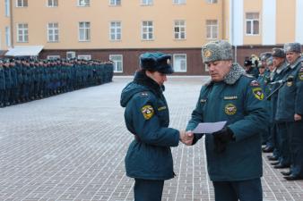 Вручение дипломов победителям лыжной гонки