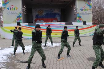 День пожарной охраны России в городском парке с участием коллектива института