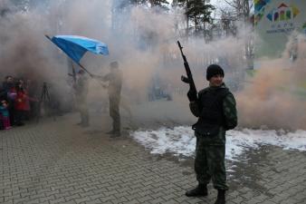 День пожарной охраны России в городском парке с участием коллектива института