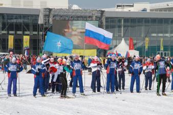 18.02.2017 Участие личного состава в "Лыжне России-2017"