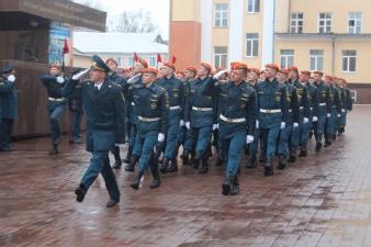 Построение по случаю Дня пожарной охраны России 