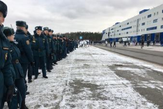 Курсанты-старшекурсники на масштабных пожарно-тактических учениях