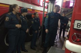 Практические занятия в пожарно-спасательной части