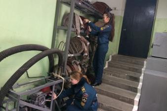 Практические занятия в пожарно-спасательной части