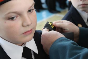 На торжественной церемонии «Посвящение в кадеты»