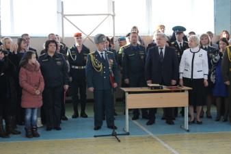 На торжественной церемонии «Посвящение в кадеты»