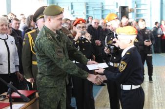 На торжественной церемонии «Посвящение в кадеты»