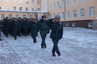 Торжественное построение по случаю Всемирного дня гражданской обороны