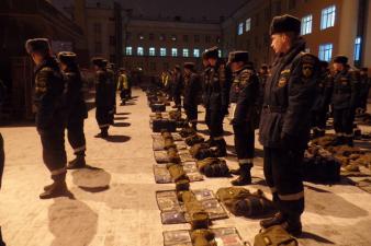 Строевой смотр аэромобильной группировки